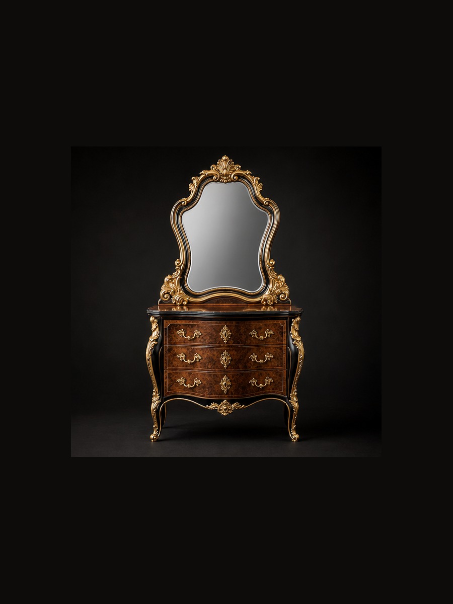 Barock Spiegelkommode